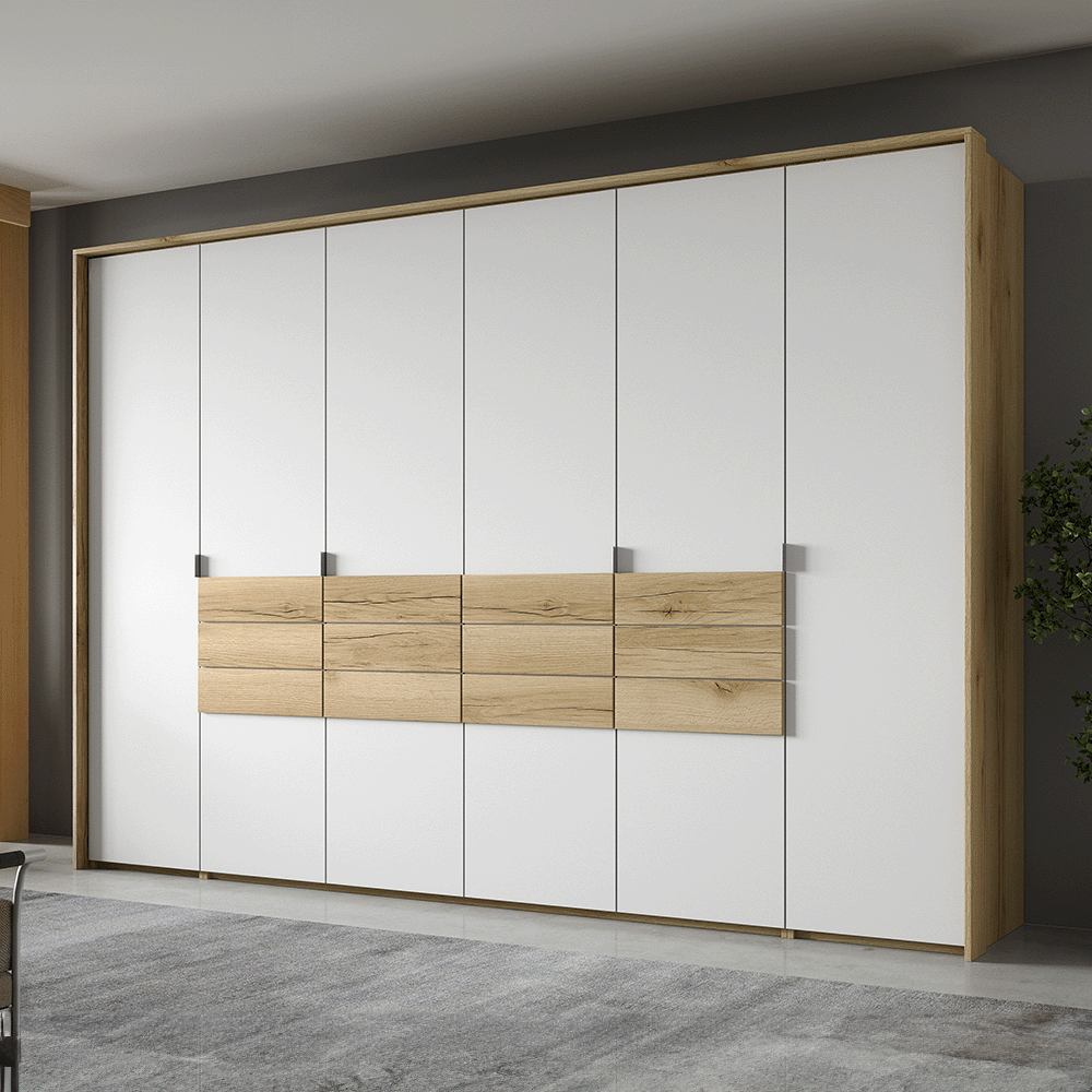 Wardrobe TRENTON 310 Grand Natural Oak / White