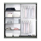 Black/Cashmere/Oak Wotan Mirrored Sliding Door Wardrobe 200cm – KINGSLEY