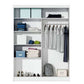 White Mirrored Sliding Door Wardrobe 160cm – NORWICH