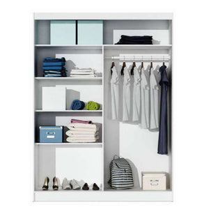 Graphite Mirrored Sliding Door Wardrobe 160cm – NORWICH