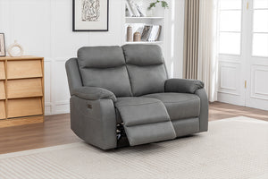 Corley 2 Seater Sofa Grey  (Recliner)