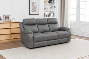 Corley 3 Seater Sofa Grey  (Recliner)