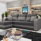 Corner Sofa Bed JUMBO Light Grey / Dark Grey