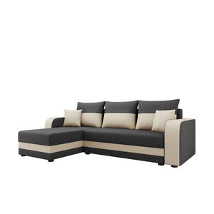 Corner Sofa Bed JUMBO Grey / Beige
