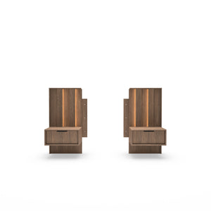 Set of Bedside Tables AMARO Oak Dunin
