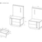 Set of Bedside Tables ARCO White / White Gloss