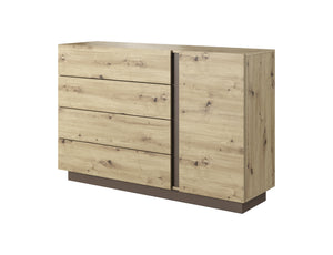 Chest of Drawers D4S ARCO Oak Artisan / Grey