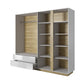 Wardrobe ARCO 220 White / White Gloss