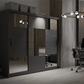 Graphite Mirrored Sliding Door Wardrobe 250cm – LEIGHTON