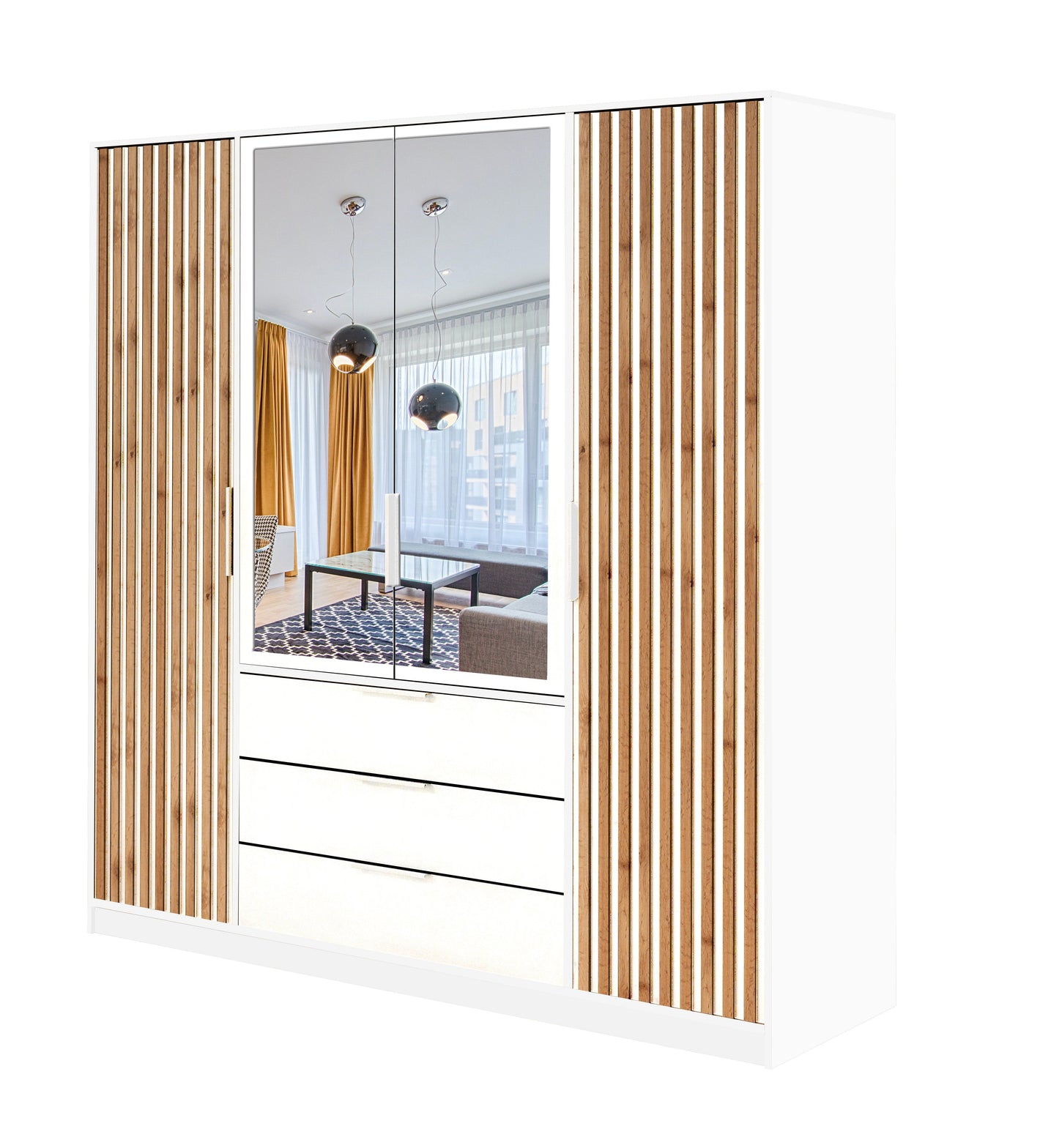 Wardrobe HAMPTON LUX D4 White
