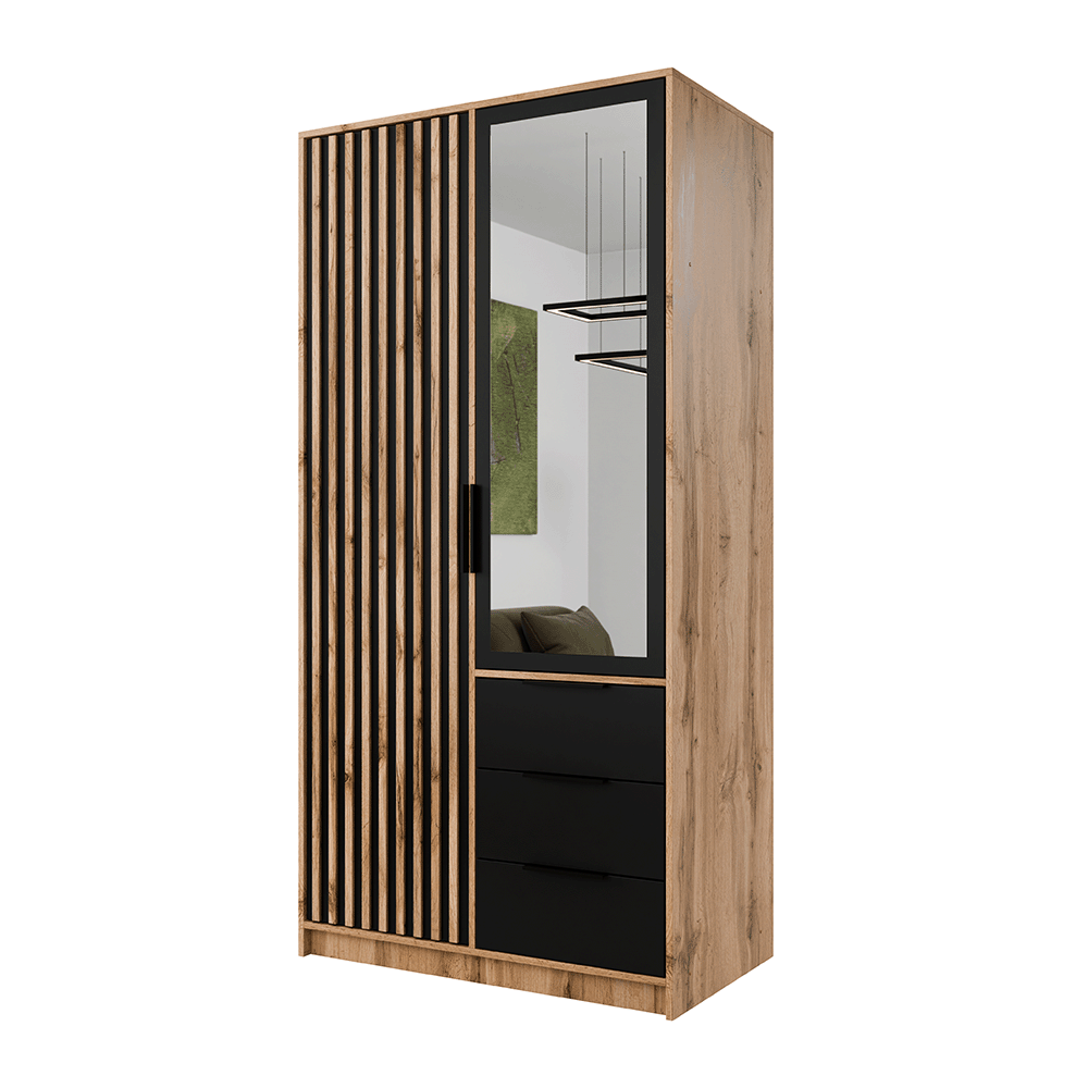 Wardrobe HAMPTON LUX D2 Oak Wotan