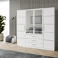 Wardrobe HAMPTON D4 White + Mirror