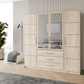 Wardrobe HAMPTON D4 Oak Sonoma + Mirror