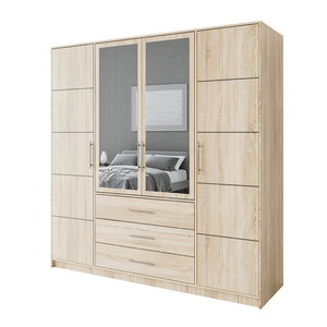 Wardrobe HAMPTON D4 Oak Sonoma + Mirror