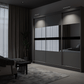 Graphite Mirrored Sliding Door Wardrobe 250cm – DERBY
