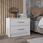 Bedside Table DUNHAM White