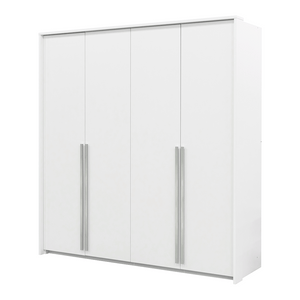 White Hinged Door Wardrobe 105cm – EVERTON D2