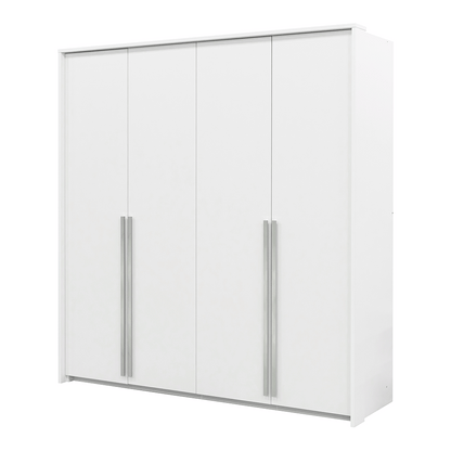 White Hinged Door Wardrobe 105cm – EVERTON D2