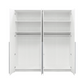 Green Hinged Door Wardrobe 105cm – EVERTON D2