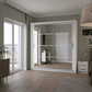 White Mirrored Sliding Door Wardrobe 203cm – NORWICH
