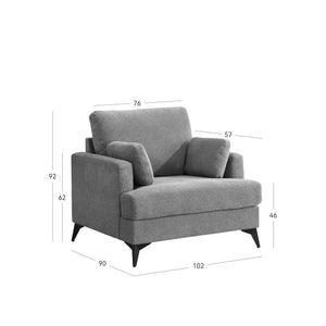 Ervin Armchair Grey