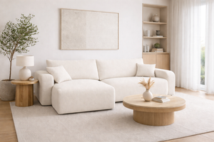 Corner Sofa Bed HAVANA Cream