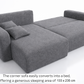 Corner Sofa Bed HAVANA Cream