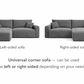 Corner Sofa Bed HAVANA Cream