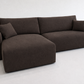 Corner Sofa Bed HAVANA Brown