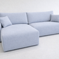 Corner Sofa Bed HAVANA Soft Grey