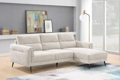 Oakmere Corner Sofa Beige Right Hand