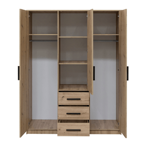 Wardrobe TELFORD D3 Oak Artisan + Mirror