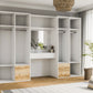 Wardrobe HARVEY 300 White / Natural Grand Oak + Dressing Table