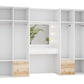 Wardrobe HARVEY 300 White / Natural Grand Oak + Dressing Table