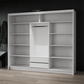Graphite Mirrored Sliding Door Wardrobe 250cm – DERBY