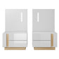 Set of Bedside Tables ARCO White / White Gloss