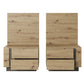 Set of Bedside Tables ARCO Oak Artisan / Grey