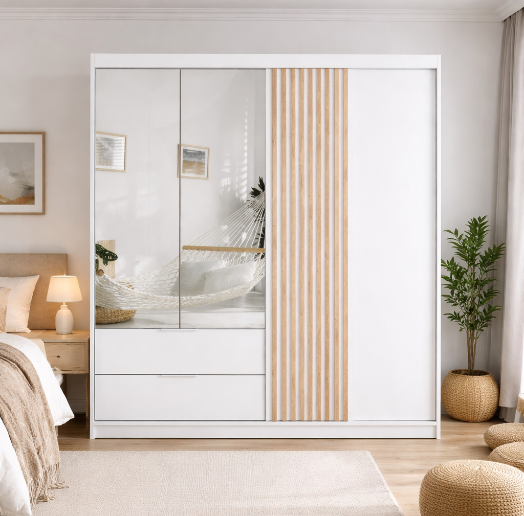 Wardrobe HARTLEY 203 White