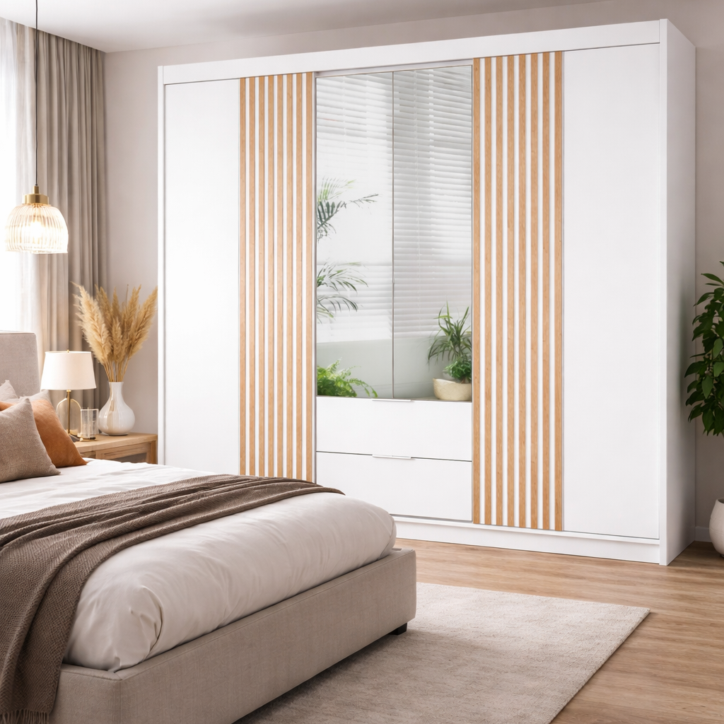 Wardrobe HARTLEY 250 White