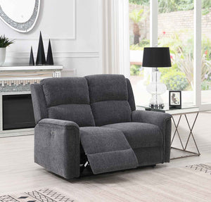 Ashmoor 2 Seater Sofa Dark Grey (Power Recliner)