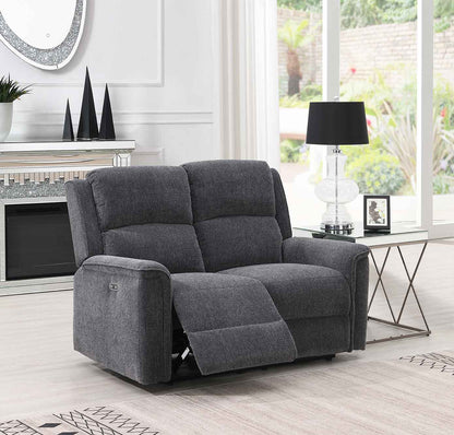 Ashmoor 2 Seater Sofa Dark Grey (Power Recliner)