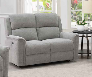 Ashmoor 2 Seater Sofa Light Grey (Power Recliner)