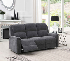 Ashmoor 3 Seater Sofa Dark Grey (Power Recliner)