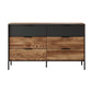 Chest od Drawers 6S MILTON Oak Chestnut & Anthracite
