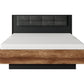 Bed MILTON Oak Chestnut & Anthracite