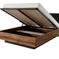 Bed MILTON Oak Chestnut & Anthracite