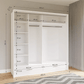 Sliding Door Wardrobe EPSOM 208 White