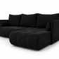 Corner Sofa Bed NESSA Black