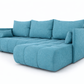 Corner Sofa Bed NESSA Duck Egg Blue