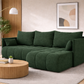 Corner Sofa Bed NESSA Deep forest green